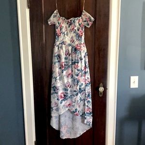 Floral Off-shoulder Dress